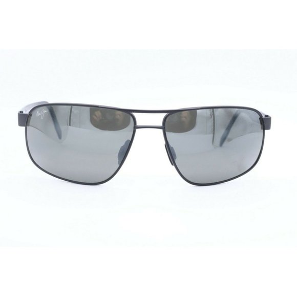 Maui Jim Whitehaven MJ 776-02S Gunmetal Sunglasses Polarized Gray Lens 63mm (B) - Picture 2 of 8